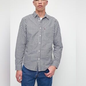 Levi's size large 100% cotton Monochrome Checkered Button Down Shirt